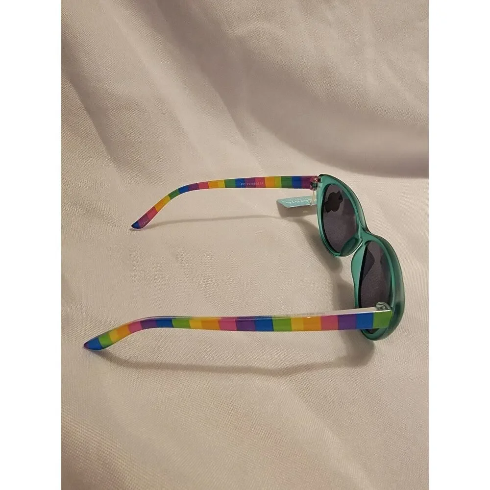Piranha KIdz Sunglasses Rainbow Arms Green Frames Style # 62159